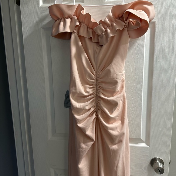 Xscape Blush Ruffled Maxi Dress - Picture 3 of 3